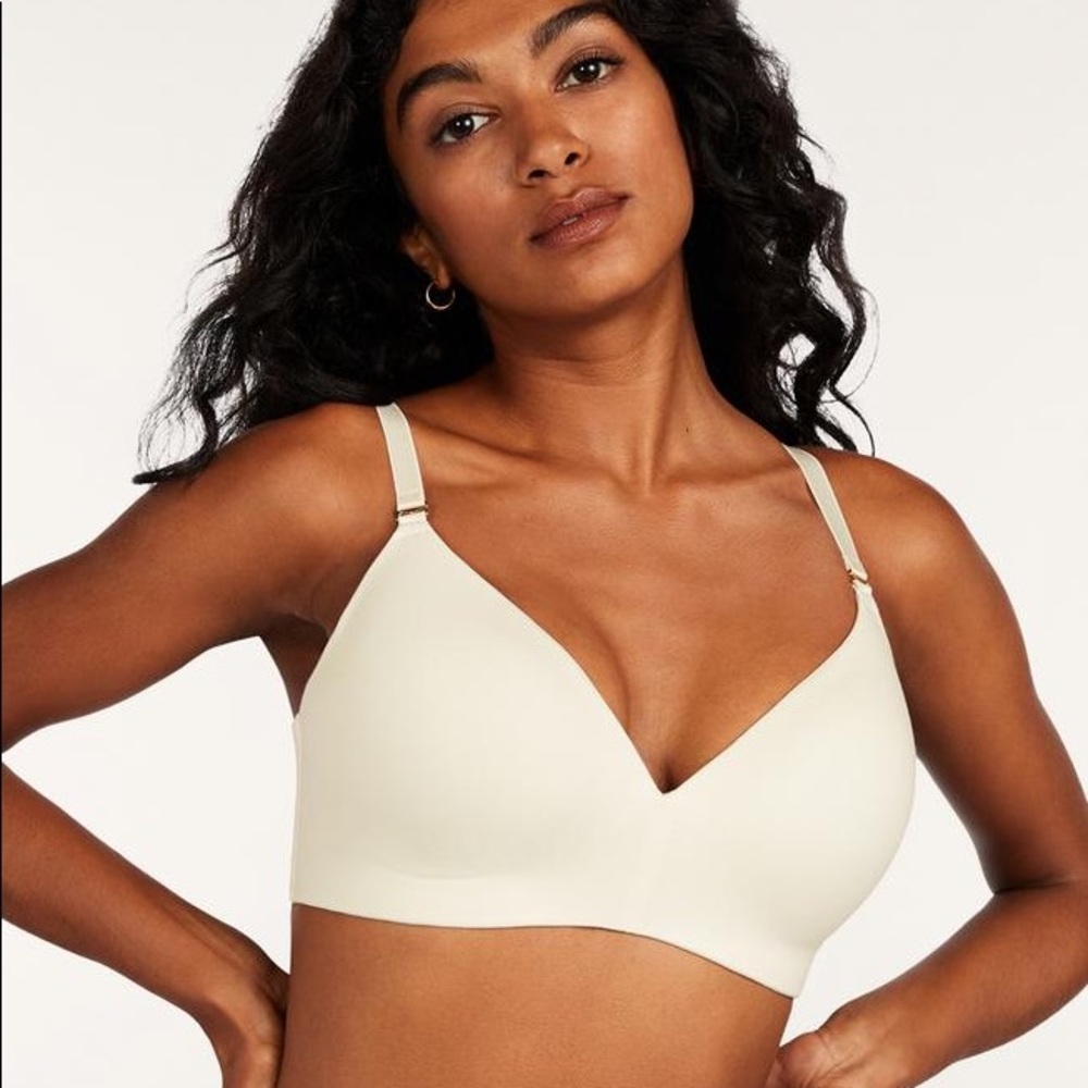 Thirdlove 24/7 Pima cotton wireless bra in natural nude Size 36H